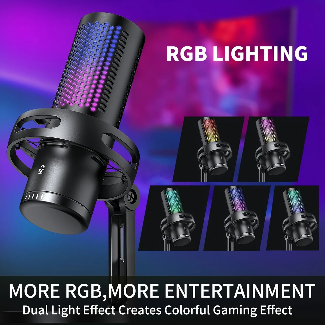 RIKSOIN SF-666R RGB gaming microphone