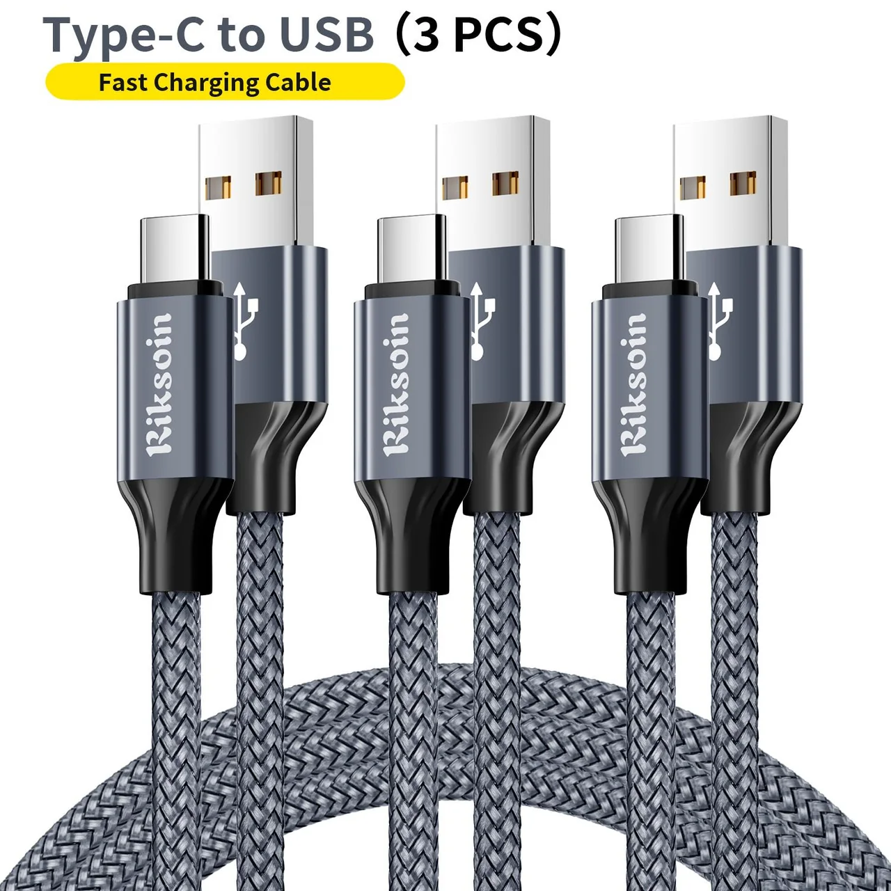 RIKSOIN TC02 USB-A to USB-C cable bundle